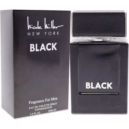 Nicole Miller Black For Men 3.4 Oz Edt Spray 96.39G - Image 3