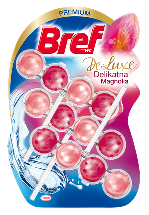 Henkel Bref Deluxe Toilet Hanging Freshener - Delicate Magnolia, 3X50G