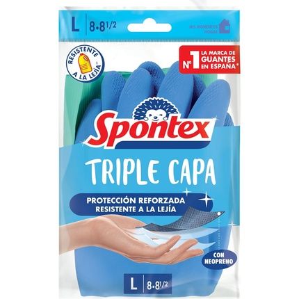 Spontex Triple Layer Gloves Size L
