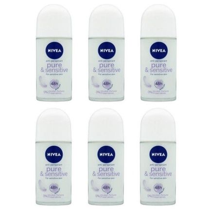Nivea Pure & Sensitive Anti-Perspirant Deodorant Roll On For Women 50Ml - Image 3