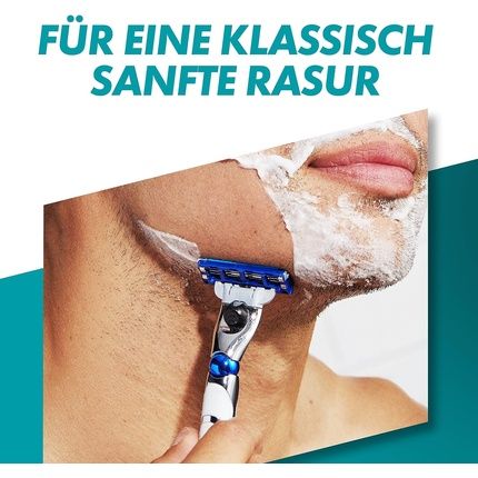 Gillette Mach3 Turbo Men'S Wet Razor + 1 Razor Blade With 3-Blade, Gift For Men New