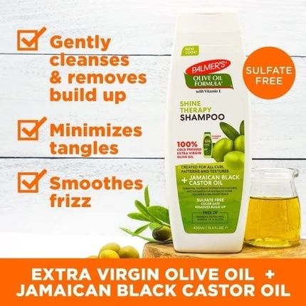 Palmers Olive Oil Formula Shampoo 400Ml Shine Therapy - Image 3