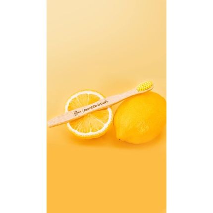 Humble Brush Kids Toothbrush Ultra Soft Bristle Yellow - Image 3