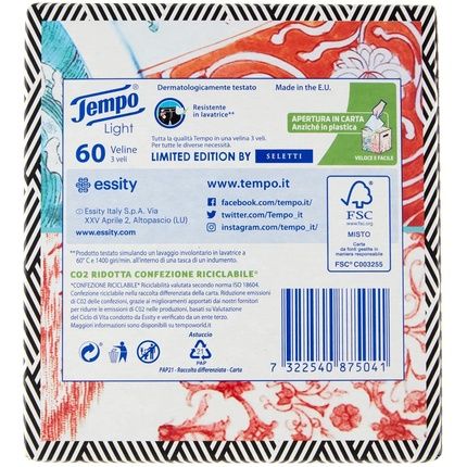 Tempo Tissue Box * 60 Pieces. "Moschino" - Paper Towels - Image 3