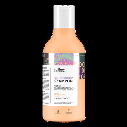 So!Flow Humectant Shampoo For Medium Porosity Frizzy Hair With Adaptogens 400Ml - Image 4