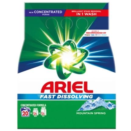 Ariel Quick Dissolving Powder Mountain Spring Scent 11Kg Effective Laundry Detergent