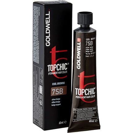 Goldwell Topchic Tb Permanent Hair Colour 7Sb Silver Beige 60Ml