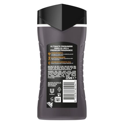 Axee Prestige Collection Black Vanilla Shower Gel 12 Hour Freshness - Image 3