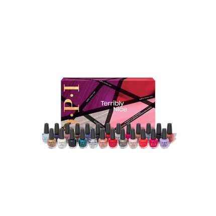 Opi Nail Lacquer Holiday 2023 Collection Terribly Nice 25Pc Mini Advent Calendar Gift Set 25 X 0.125 Fl Oz