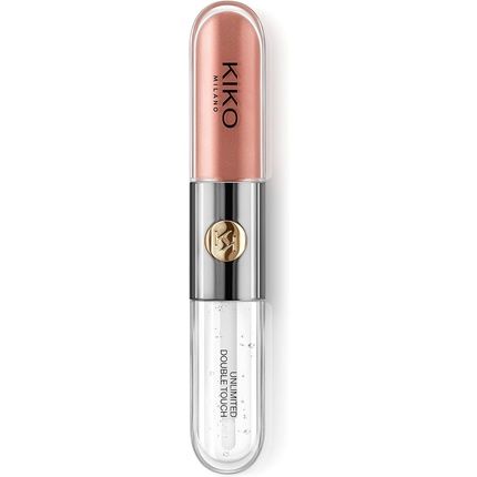 Kiko Milano Unlimited Double Touch 129 Liquid Lipstick Bright Finish Two-Step Application Lasts Up To 12 Hours No-Transfer Base Colour 129 Burnt Tangerine - Image 3
