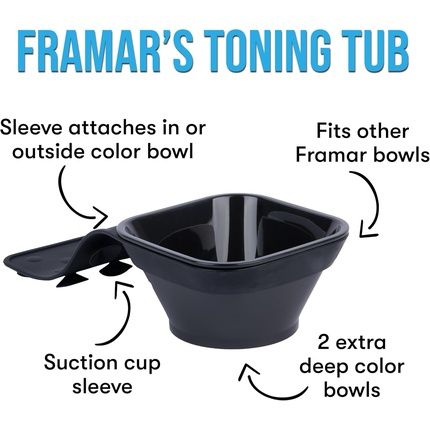 Framar Toning Tub Hair Dye Bowl For Hairstylists