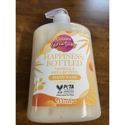 Cussons Creations Happiness Bottled Vanilla & Shea Butter Hand Wash 500Ml - Image 4