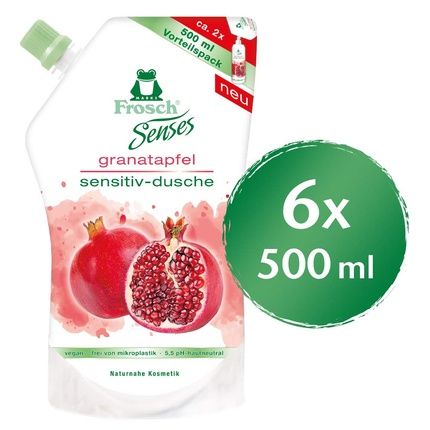 Frosch Senses Sensitive Shower Pomegranate Shower Gel Ph-Neutral And Vegan 500Ml - Image 3