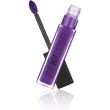 Maybelline Color Sensational Vivid Hot Lacquer Liquid Lipstick Number 78 Royal Royal 7.7Ml - Image 3