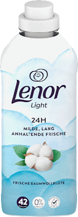 Lenor Light Fabric Softener Fresh Cotton Blossom 42 Wash Loads 882 Ml
