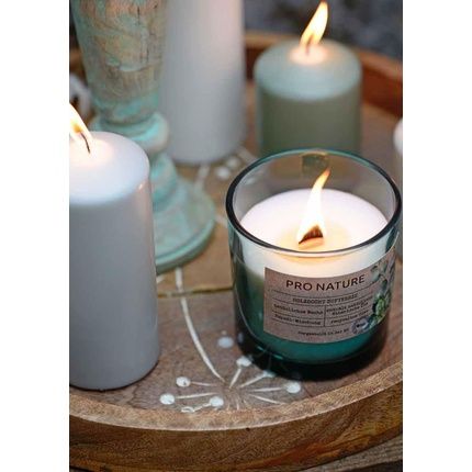 Muller Candles Pro Nature Scented Candle In Glass With Wooden Wick And Rapeseed Wax - Birch