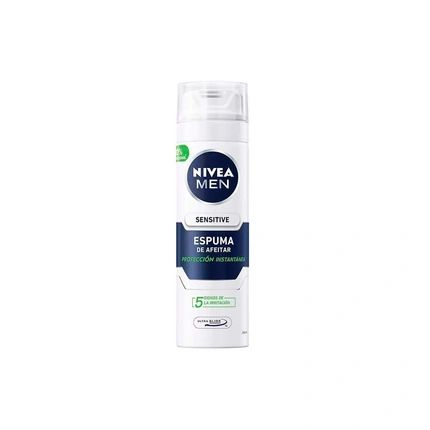 Nivea Sensitive Shaving Foam 200Ml Gentle And Soothing Shaving Foam For Sensitive Skin