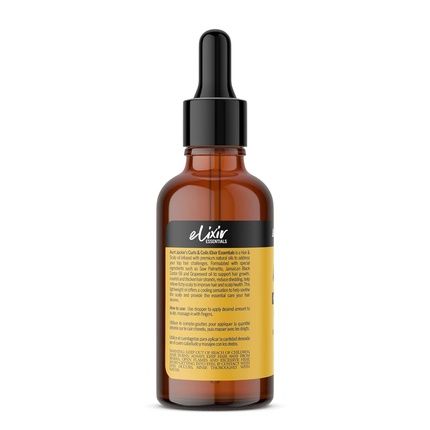 Aunt Jackie'S Elixir Essentials Hair & Scalp Oil With Saw Palmetto, Jamaican Black Castor Oil & Grapeseed Oil 2 Oz