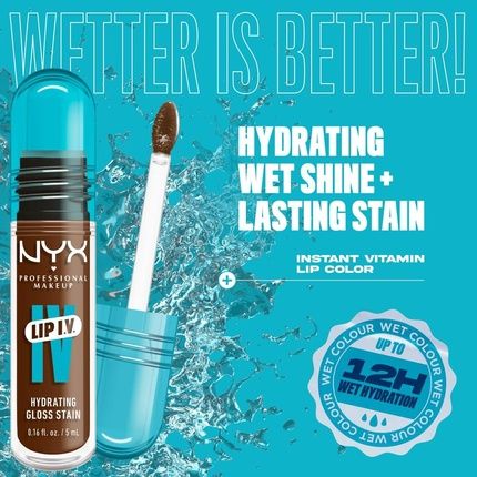 Nyx Professional Makeup Lip Iv Hydrating Gloss Stain - Up To 12Hr - Image 3