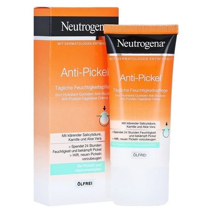 Neutrogena Anti-Pimple Face Cream Daily Moisturizer With Aloe Vera And Salicylic Acid Oil-Free 50Ml