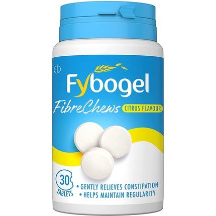 Fybogel Fibre Chews Citrus Flavour Chewable Fibre Tablets 30 Tablets