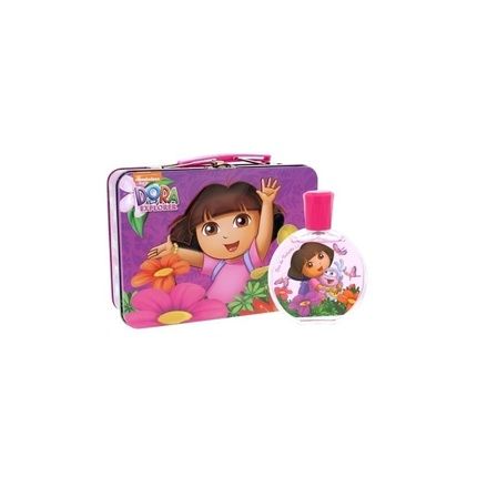 Dora The Explorer Children'S Eau De Toilette Set 100 Ml Metal Case