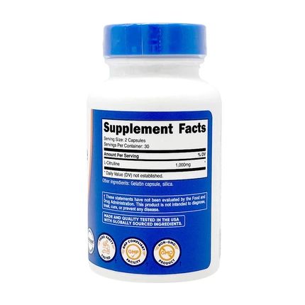 Nutricost Lcitrulline 1500 Mg 60 Capsules