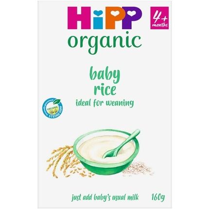 Hipp Organic 100% Baby Rice 4+ Months 160G Pack Of 4