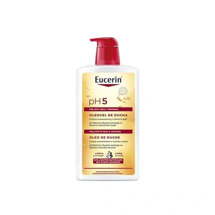 Eucerin Ph5 Skin Protection Shower Oil 1000Ml For Very Dry Sensitive Skin