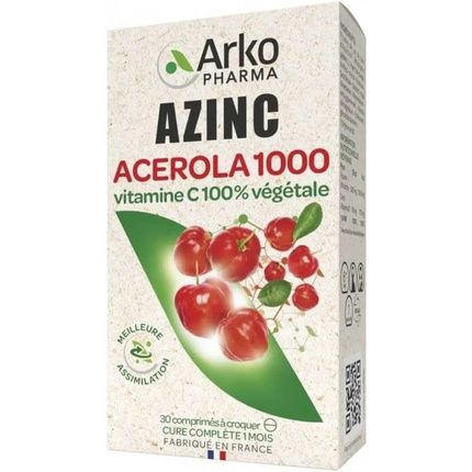 Arkopharma Azinc Acerola 1000 Chewable Tablets 30 Count