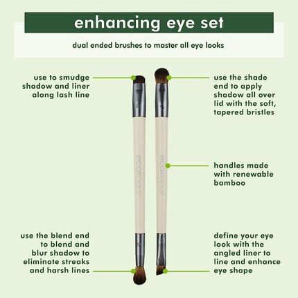 Ecotools Eye Enhancing Duo Brush Set - Image 3