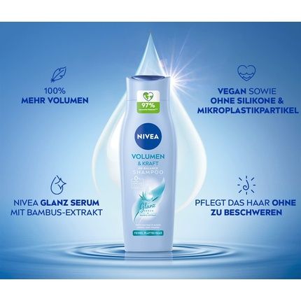 Nivea Volumen & Kraft Ph-Balance Shampoo With Bamboo Extract 400Ml