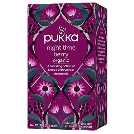 Pukka Herbs Organic Night Time Berry Tea With Chamomile, Lavender And Echinacea