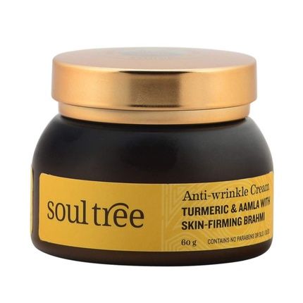 Soultree Anti Wrinkle Cream With Turmeric, Aamla And Brahmi 60G - For Dry And Normal Skin
