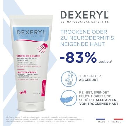 Pierre Fabre Dexeryl Shower Cream 200Ml