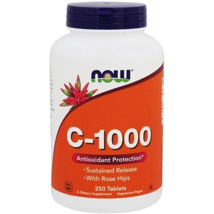 Now Foods C-1000 With Rose Hips 250 Tablets