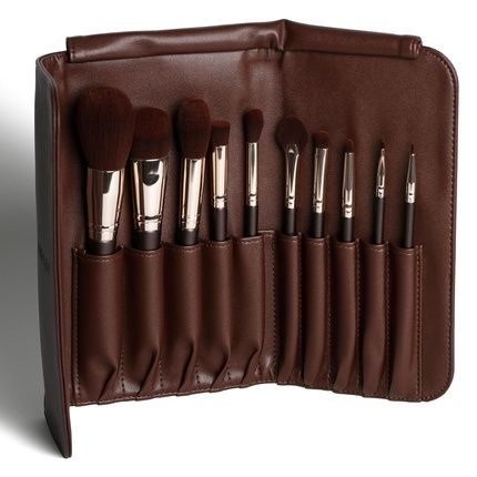 Ten Professional Makeup Brush Set With Case And Bag - Image 3