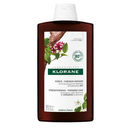 Klorane Shampoo Chininastella Alpina Bio 400 Ml Strength Thinning Hair Loss Shampoo - Image 4