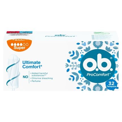 O.B. Procomfort Tampons Super - 32 Pieces