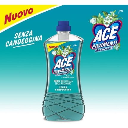 Ace Hygienic Floors, Talc And Musk, White, No Bleach, Maxi Size