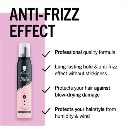 Schwarzkopf Mousse Curl 200Ml Hold Level 3 For Curly Girl Method - Image 3