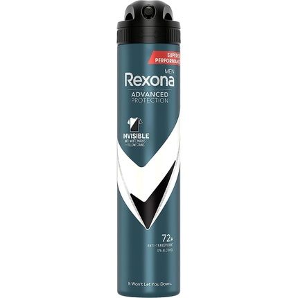 Rexona Aerosol Advance Protection Invisible 72H Deodorant For Men 200Ml - Pack Of 2