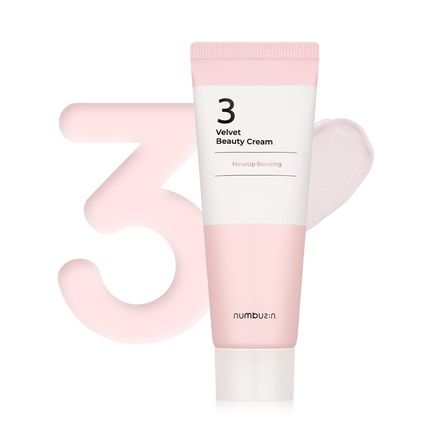 Numbuzin No.3 Velvet Beauty Cream Facial Makeup Primer With Niacinamide 2.02 Fl Oz