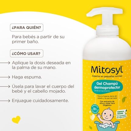 Mitosyl Baby Shampoo For Sensitive Skin Vegan Formula 490Ml - Image 3