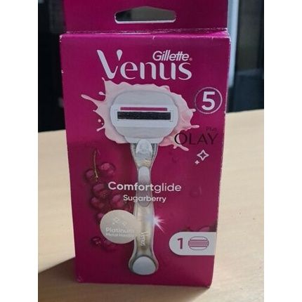 Gillette Venus Comfortglide Sugarberry Scent With Olay Platinum Grip