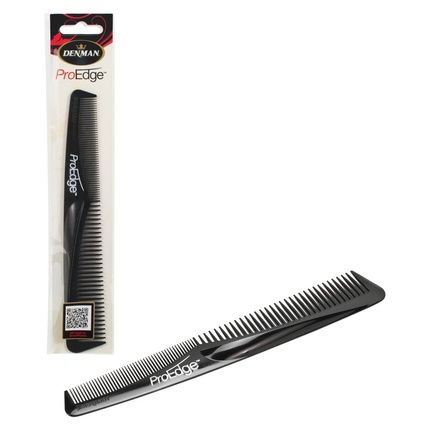 Denman Proedge Hair Comb With Unique Edge Black