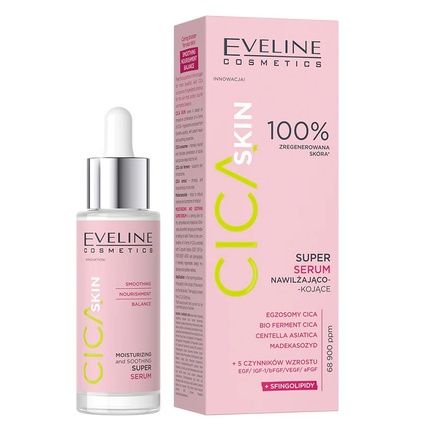 Eveline Cica Skin Super Serum Moisturizing Soothing 30Ml