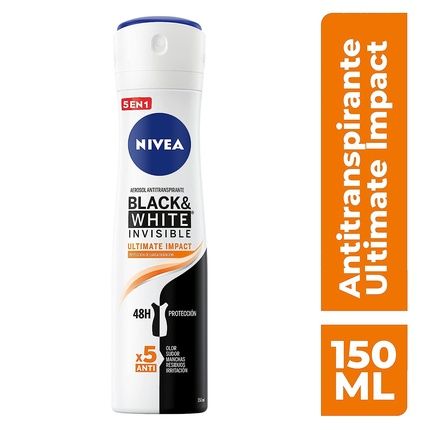 Nivea Invisible Black&White Ultimate Impact Deodorant Spray 150Ml