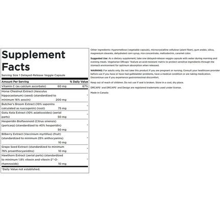 Swanson Delayed-Release Leg Vein Essentials 60 Veg Capsules