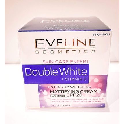 Eveline Double White + Vitamin C Intensely Whitening Mattifying Cream Spf20 50Ml